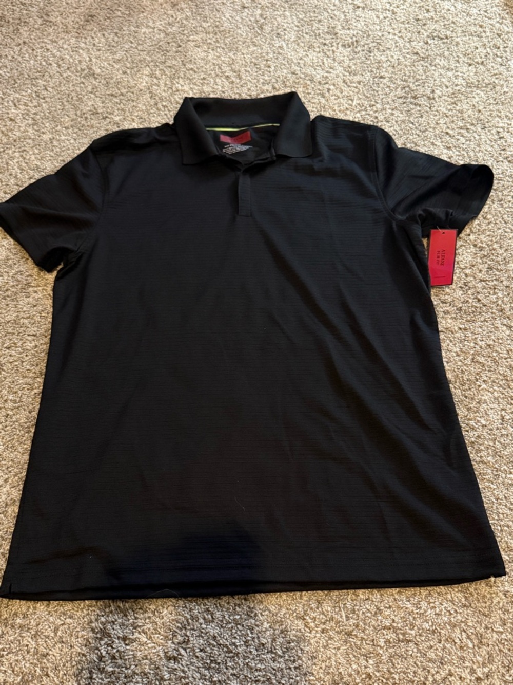 Alfani Black Short-Sleeve Polo